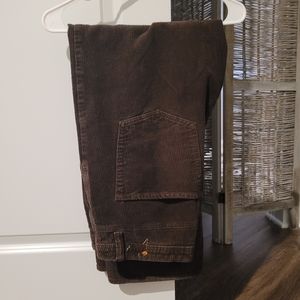 coffee colored baggy empyre corduroys